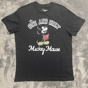 Disney 'The One And Only Mickey Mouse' Men's T-Shirt Sz Large Black